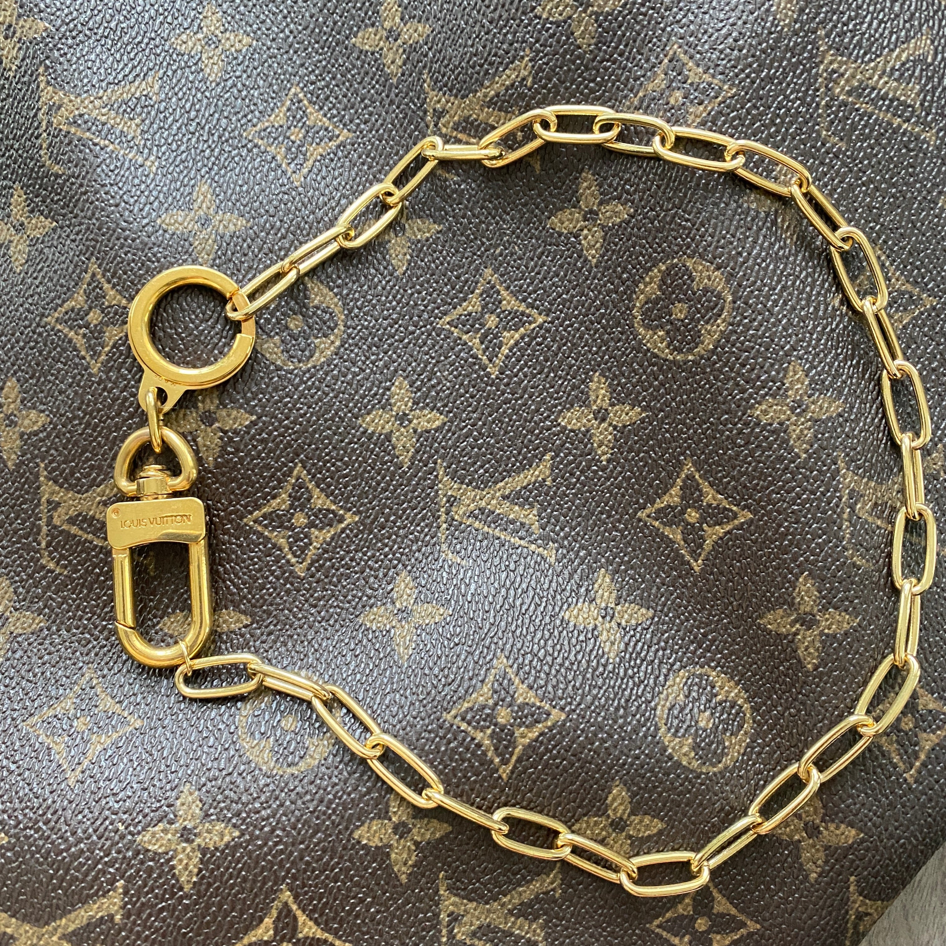 louis vuitton gold chain necklace