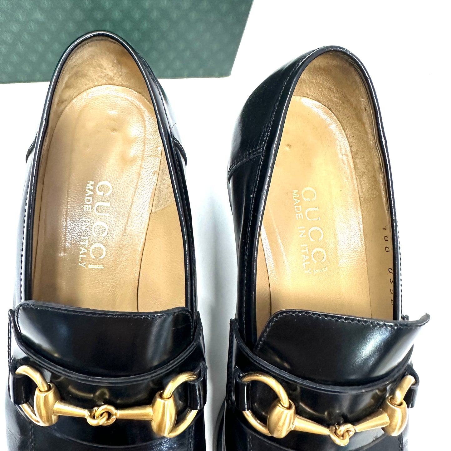 Gucci vintage Horse bit block loafers black 36