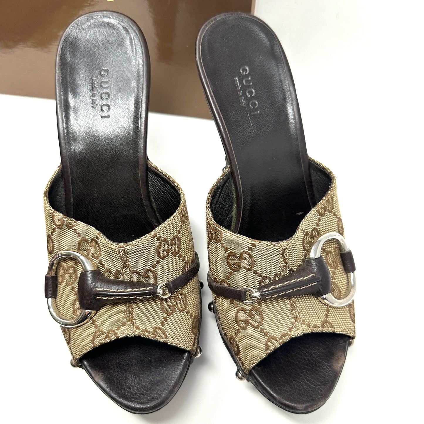 Gucci mule heels 36.5