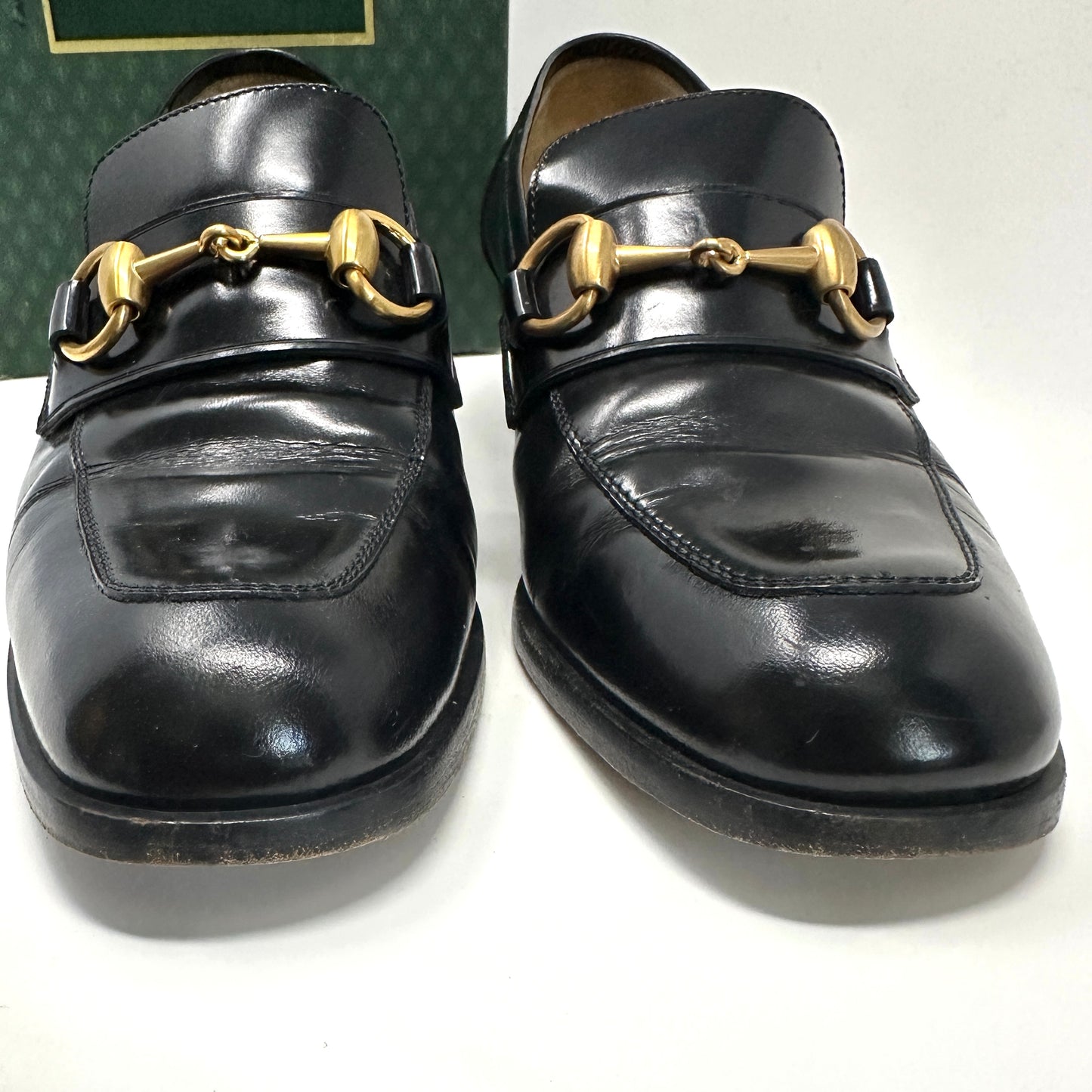 Gucci vintage Horse bit block loafers black 36