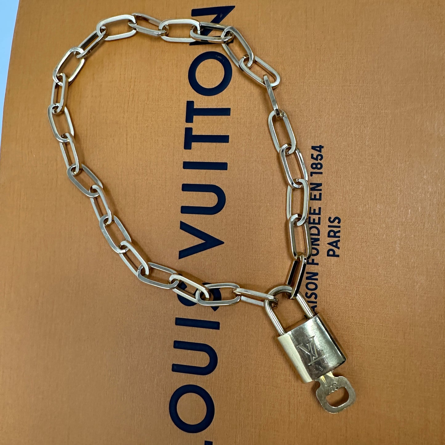 Louis Vuitton Upcycled lock necklace - RITA CHAIN