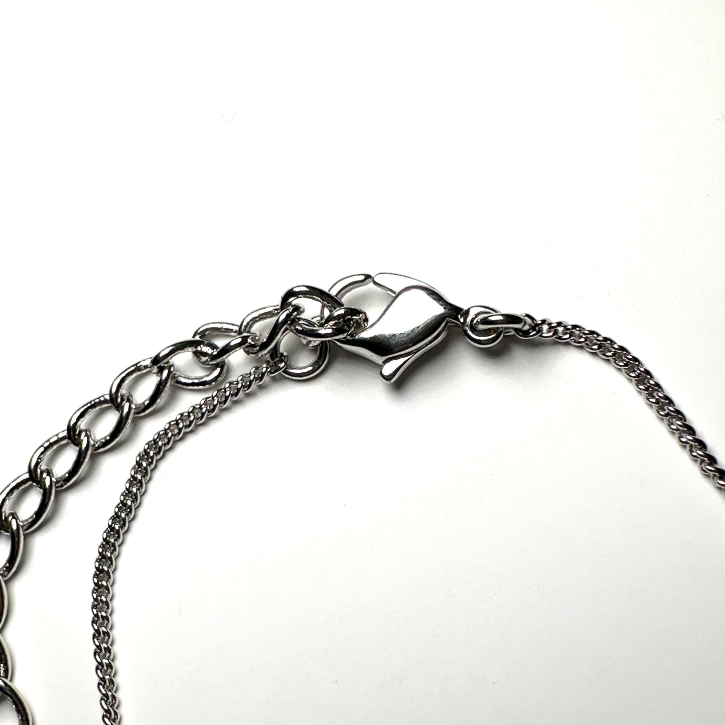 DIOR SILVER LOGO ADJUSTABLE BRACELET