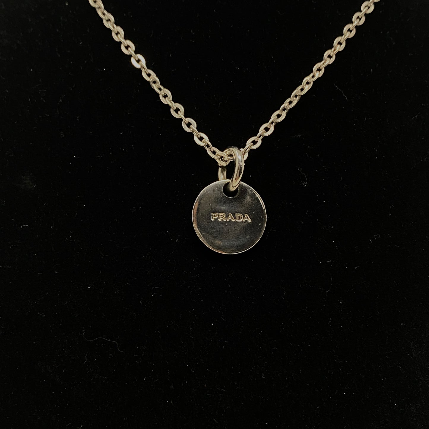 PRADA RE-WORKED SILVER NECKLACE