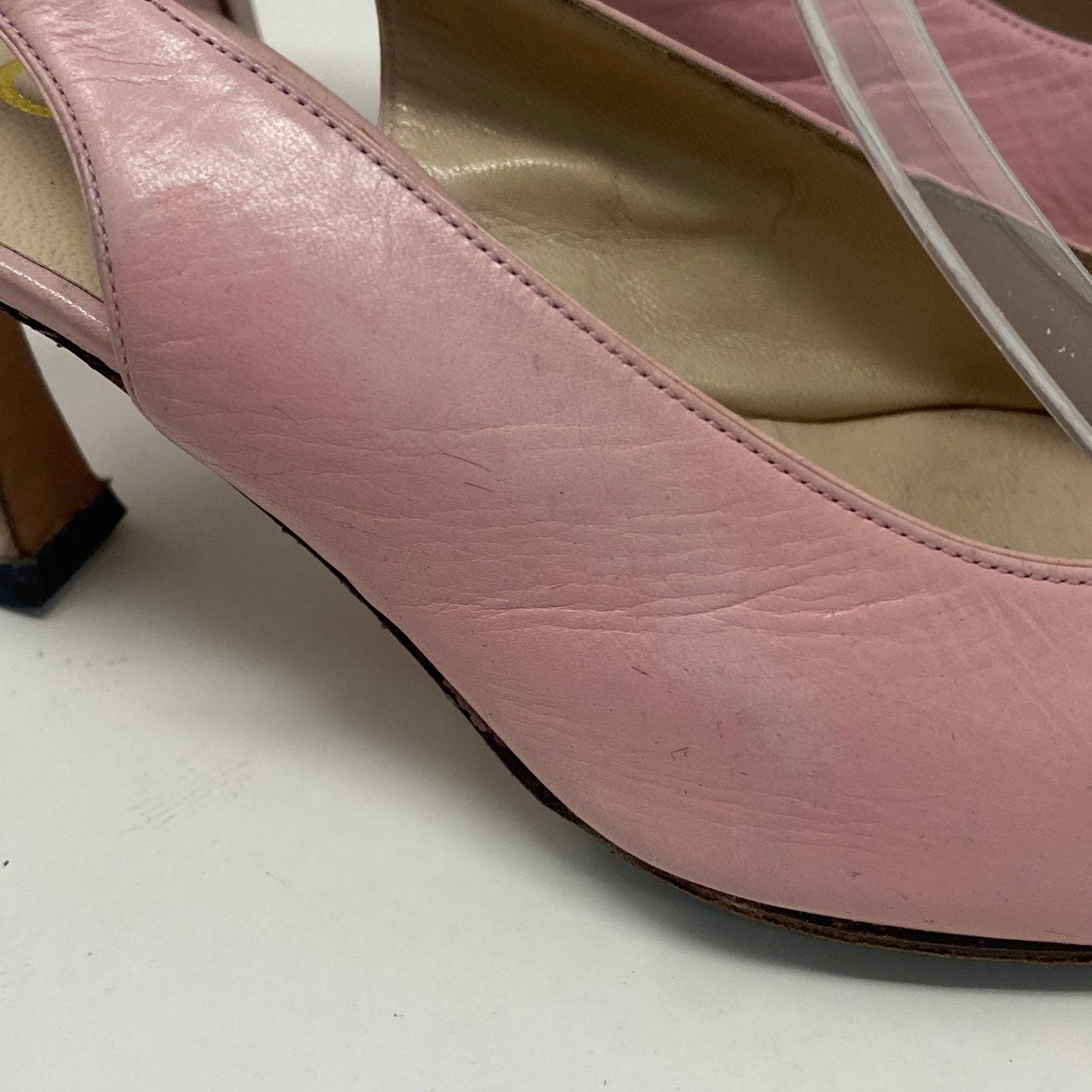 CHANEL VINTAGE PINK HEELS 35.5