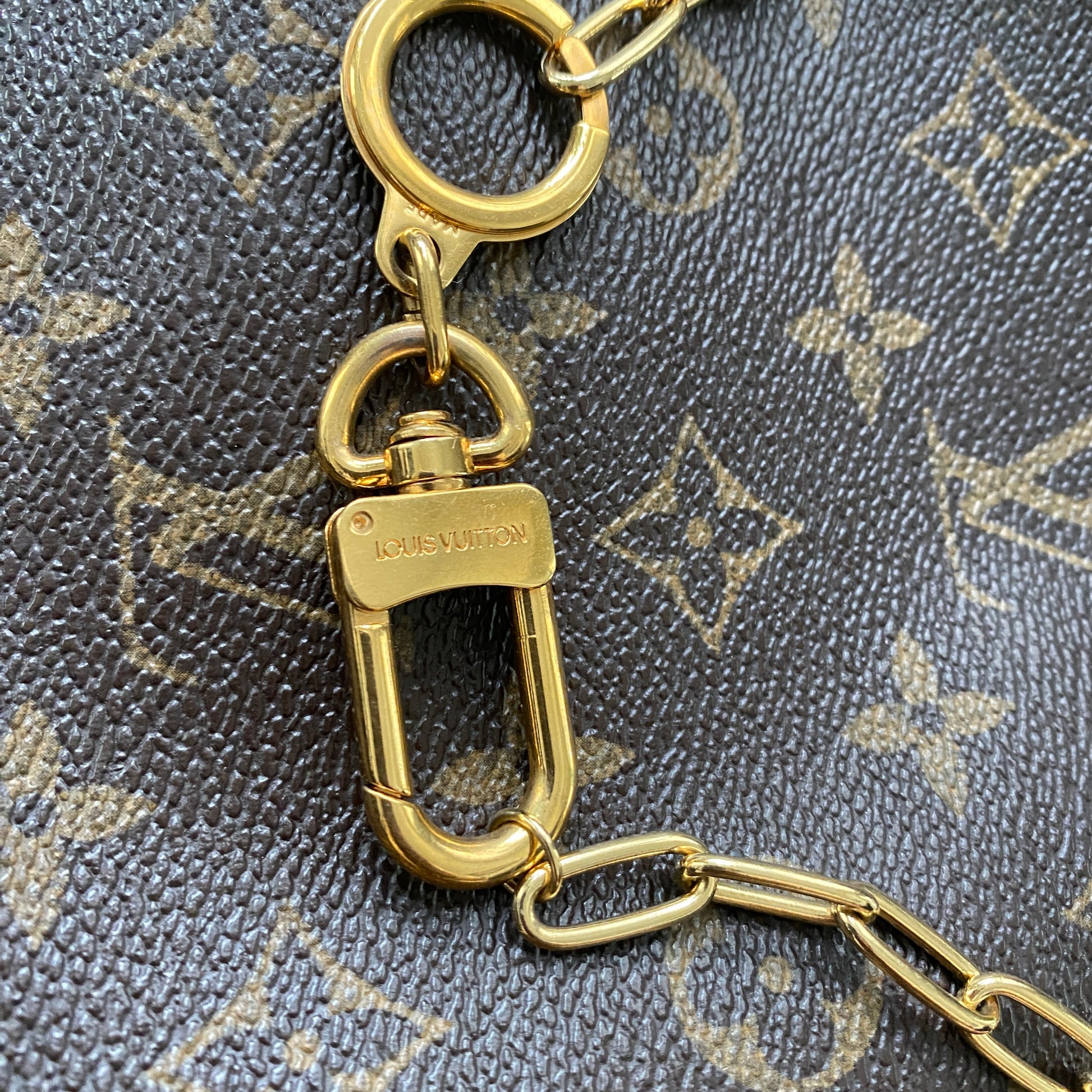 Repurposed/Upcycled Louis Vuitton Keychain